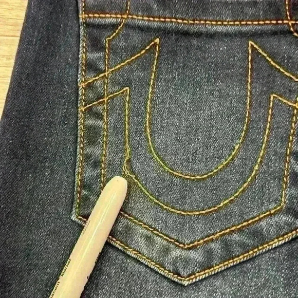True Religion Manchester United Womens Curvy Stretch Skinny Denim Jeans 28 EUC - Picture 4 of 16